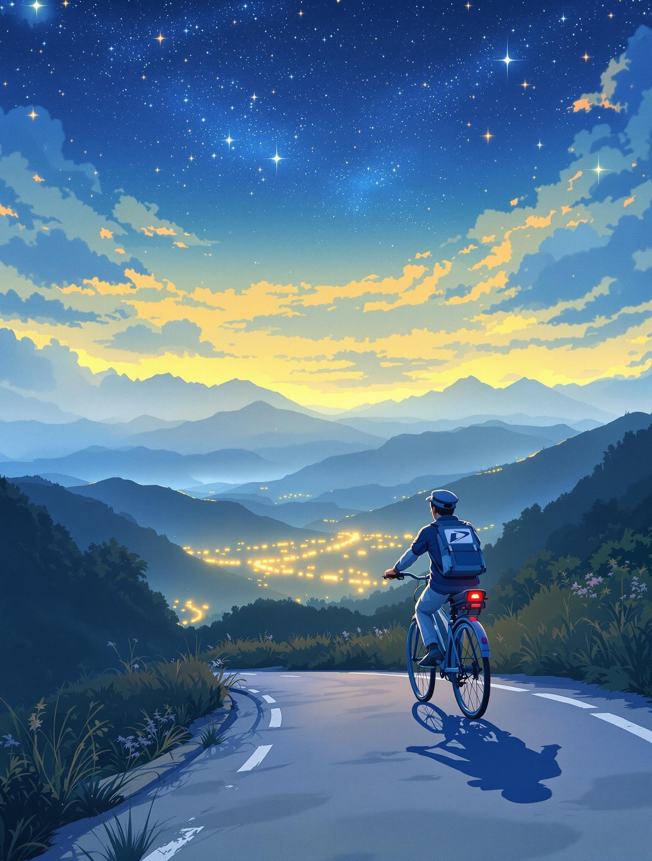 黄豆短剧 星空下的邮递员 - 山野童话之旅，自然风光治愈短剧推荐